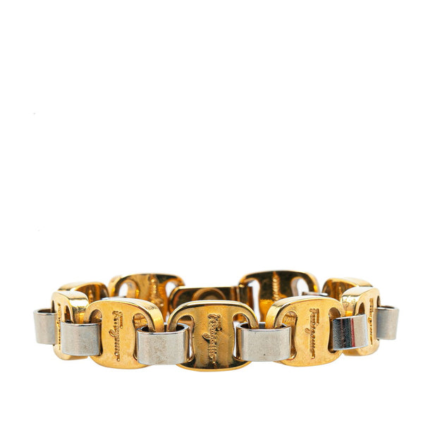 サルヴァトーレフェラガモ ヴァラ ブレスレット ゴールド シルバー メッキ レディース Salvatore Ferragamo 【中古】