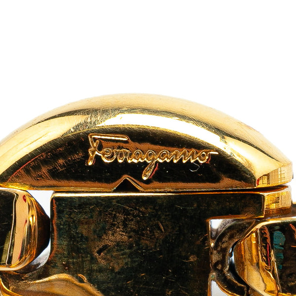 サルヴァトーレフェラガモ ヴァラ ブレスレット ゴールド シルバー メッキ レディース Salvatore Ferragamo 【中古】