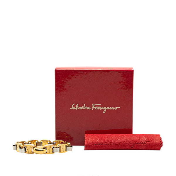 サルヴァトーレフェラガモ ヴァラ ブレスレット ゴールド シルバー メッキ レディース Salvatore Ferragamo 【中古】