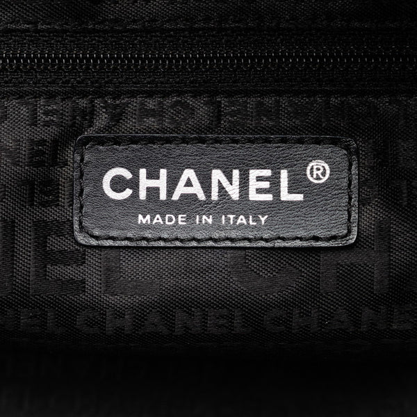シャネル ココマーク ボストンバッグ ブラック マットキャビアスキン パンチングレザー レディース CHANEL 【中古】