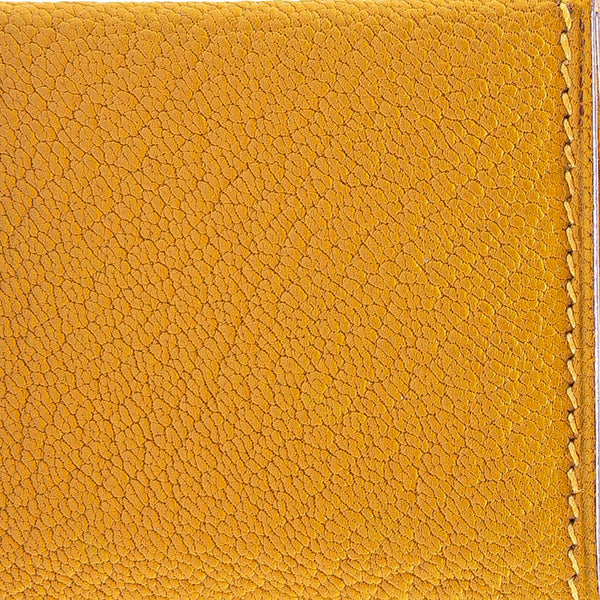 エルメス ミニフォトケース6 イエロー シェーブル レディース HERMES 【中古】