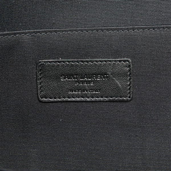 サンローラン 型押し クラッチバッグ 479964 ブラック レザー レディース SAINT LAURENT 【中古】