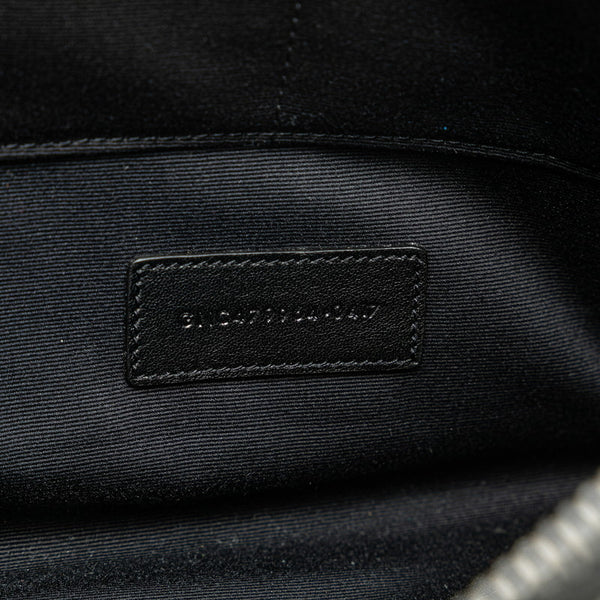 サンローラン 型押し クラッチバッグ 479964 ブラック レザー レディース SAINT LAURENT 【中古】