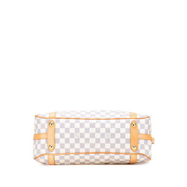 ルイ ヴィトン ダミエ アズール ストレーザPM ハンドバッグ トートバッグ N42220 ホワイト アイボリー PVC レザー レディース LOUIS VUITTON 【中古】