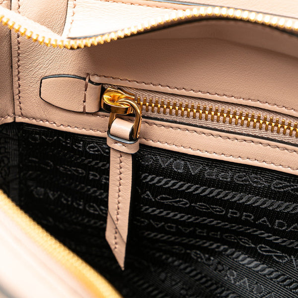 プラダ サフィアーノ ハンドバッグ ショルダーバッグ 2WAY 1BA113 ベージュ レザー レディース PRADA 【中古】