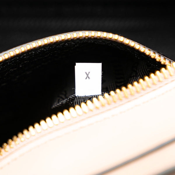 プラダ サフィアーノ ハンドバッグ ショルダーバッグ 2WAY 1BA113 ベージュ レザー レディース PRADA 【中古】