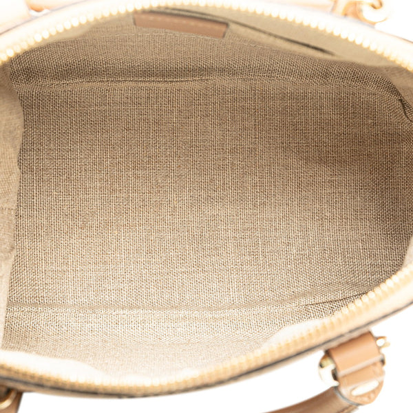 グッチ マイクロ グッチシマ ハンドバッグ ショルダーバッグ 2WAY 449654 ベージュ レザー レディース GUCCI 【中古】