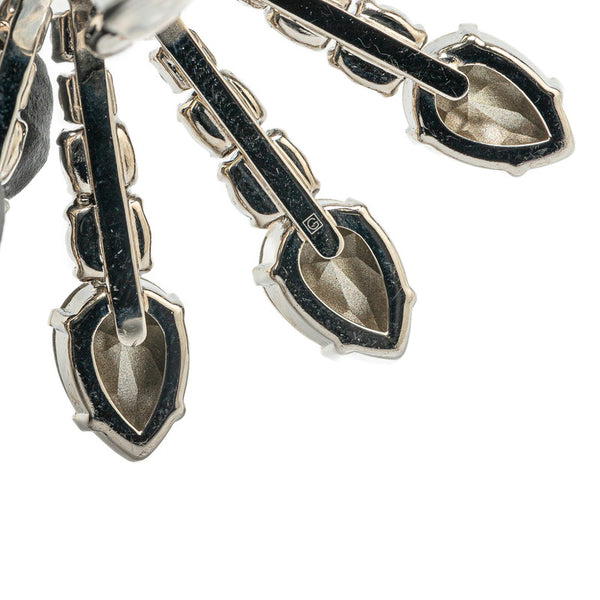 グッチ ラインストーン イヤリング シルバー メタル レディース GUCCI 【中古】