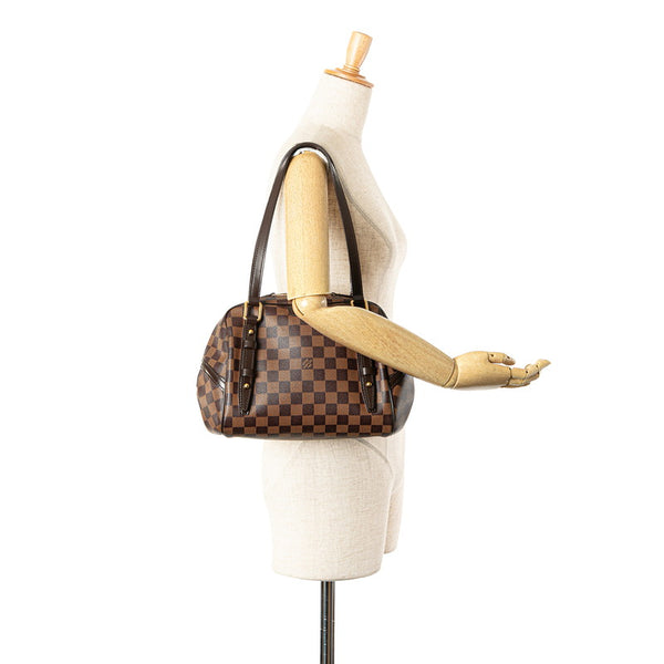 ルイ ヴィトン ダミエ リヴィントンPM ショルダーバッグ N41157 ブラウン PVC レザー レディース LOUIS VUITTON 【中古】