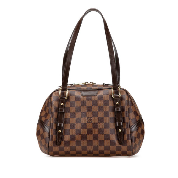 ルイ ヴィトン ダミエ リヴィントンPM ショルダーバッグ N41157 ブラウン PVC レザー レディース LOUIS VUITTON 【中古】
