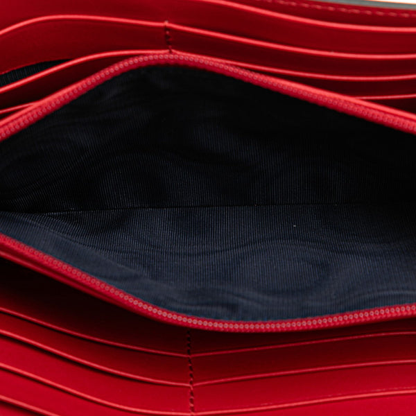 グッチ GGブルームス フローラ フラワー 花 長財布 コンチネンタルウォレット 404070 ベージュ ブルー PVC レザー レディース GUCCI 【中古】