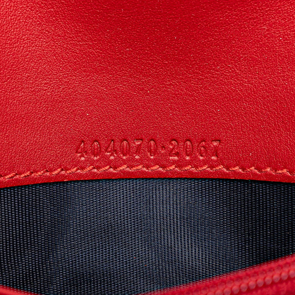 グッチ GGブルームス フローラ フラワー 花 長財布 コンチネンタルウォレット 404070 ベージュ ブルー PVC レザー レディース GUCCI 【中古】