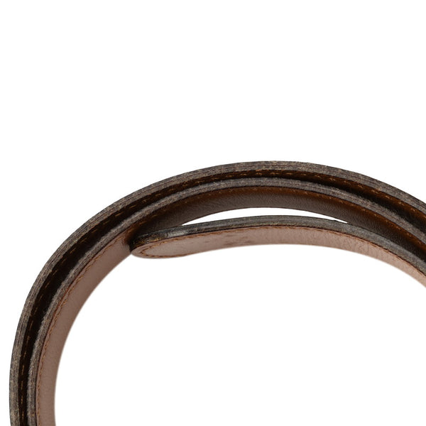 エルメス ヴィンテージ ゴールド金具 ベルト 70 ブラック レザー レディース HERMES 【中古】