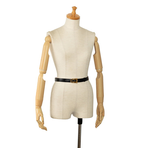 エルメス ヴィンテージ ゴールド金具 ベルト 70 ブラック レザー レディース HERMES 【中古】