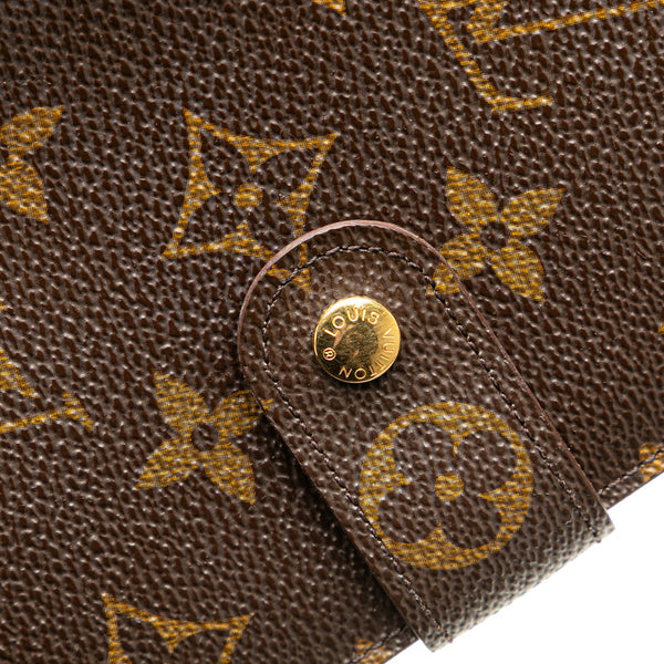 ルイ ヴィトン モノグラム ポルトパピエ 二つ折り財布 M61207 ブラウン PVC レザー レディース LOUIS VUITTON 【中古】