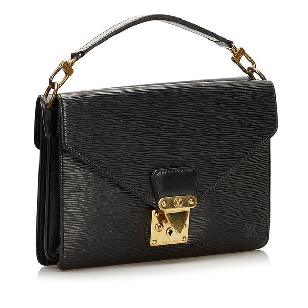 ルイ ヴィトン エピ ビファス ハンドバッグ ショルダーバッグ 2WAY M52322 ノワール ブラック レザー レディース LOUIS VUITTON 【中古】