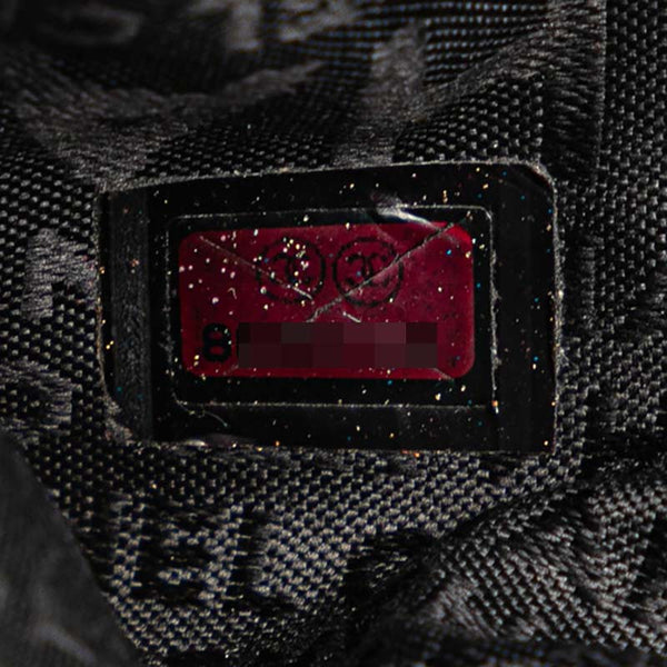 シャネル カメリア チェーン ハンドバッグ パープル ラムスキン レディース CHANEL 【中古】