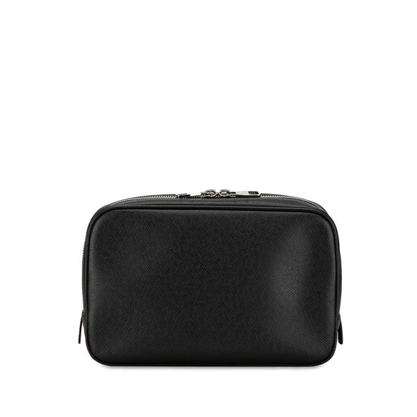 ルイ ヴィトン タイガ トゥルーストワレットGM セカンドバッグ M32720 ノワール ブラック レザー レディース LOUIS VUITTON 【中古】