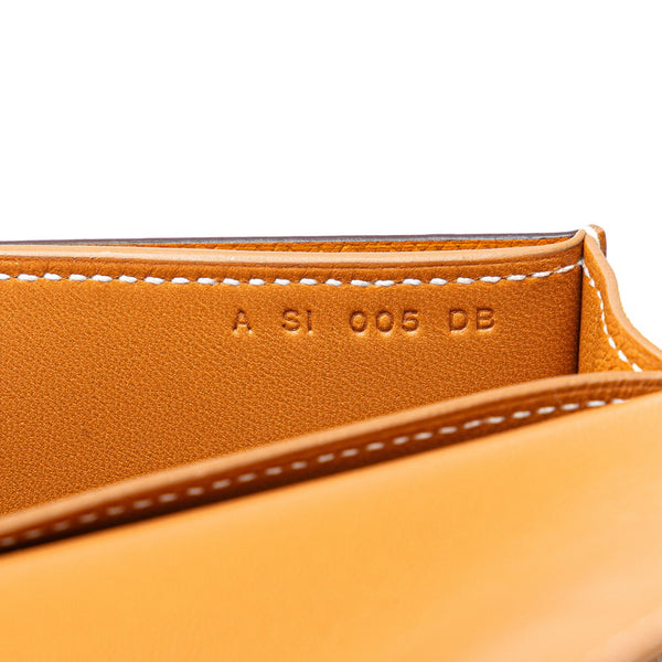 エルメス パッサンロング 長財布 ブラウン ゴールド ヴォーエプソン レディース HERMES 【中古】