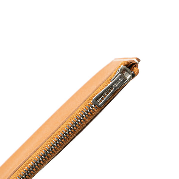 エルメス パッサンロング 長財布 ブラウン ゴールド ヴォーエプソン レディース HERMES 【中古】