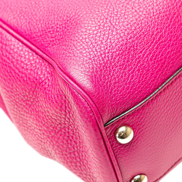 グッチ バンブー ハンドバッグ ショルダーバッグ 2WAY 336032 ピンク ブラウン レザー レディース GUCCI 【中古】