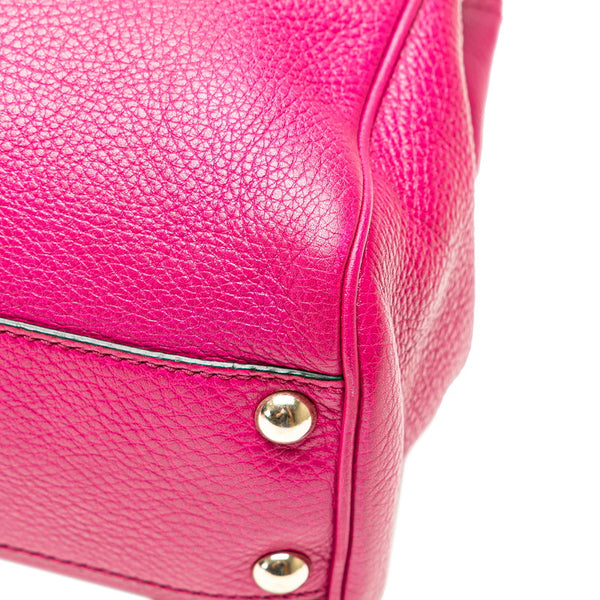 グッチ バンブー ハンドバッグ ショルダーバッグ 2WAY 336032 ピンク ブラウン レザー レディース GUCCI 【中古】