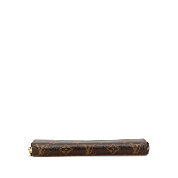 ルイ ヴィトン モノグラム ジッピーウォレット ラウンドファスナー 長財布 M60017 ブラウン PVC レザー レディース LOUIS VUITTON 【中古】