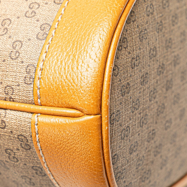 グッチ × ディズニー Disney ミニGGスプリーム ミッキーマウス バケットバッグ ショルダーバッグ  602691 ブラウン PVC レザー レディース GUCCI 【中古】