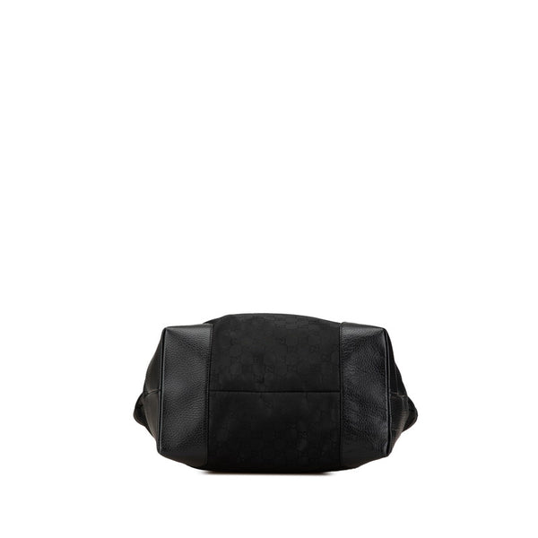 グッチ GGナイロン トートバッグ 353702 ブラック ナイロン レザー レディース GUCCI 【中古】