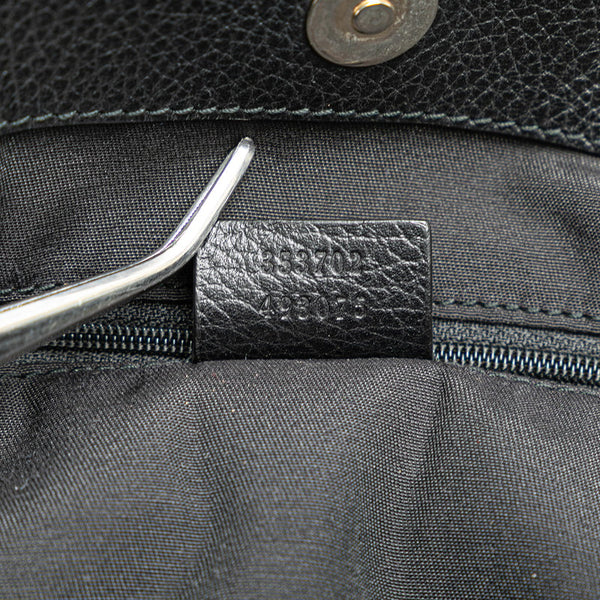 グッチ GGナイロン トートバッグ 353702 ブラック ナイロン レザー レディース GUCCI 【中古】