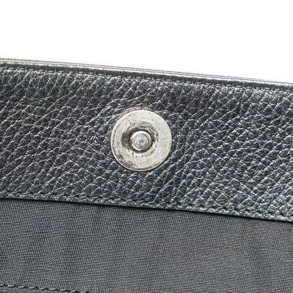 グッチ GGナイロン トートバッグ 353702 ブラック ナイロン レザー レディース GUCCI 【中古】