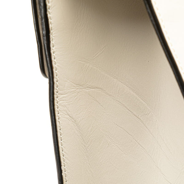 グッチ シルヴィ ミディアム ハンドバッグ ショルダーバッグ 2WAY 431665 ホワイト マルチカラー レザー レディース GUCCI 【中古】