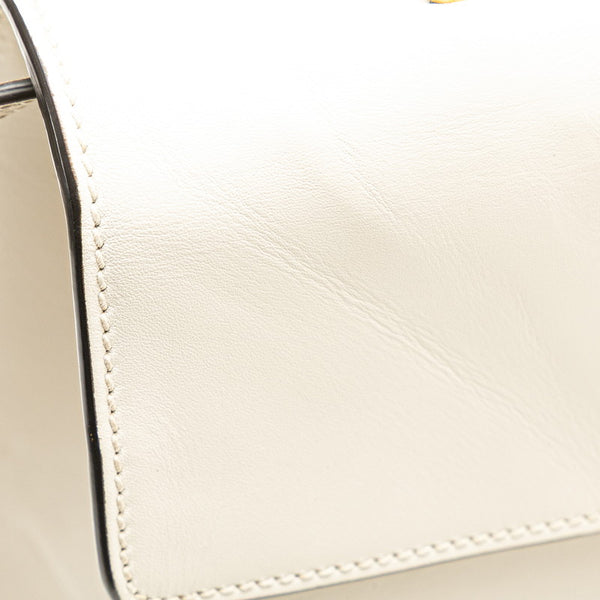 グッチ シルヴィ ミディアム ハンドバッグ ショルダーバッグ 2WAY 431665 ホワイト マルチカラー レザー レディース GUCCI 【中古】