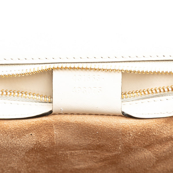 グッチ シルヴィ ミディアム ハンドバッグ ショルダーバッグ 2WAY 431665 ホワイト マルチカラー レザー レディース GUCCI 【中古】