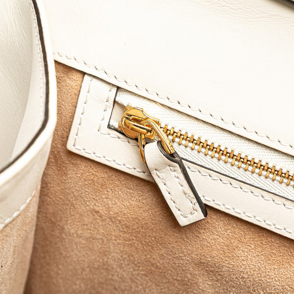 グッチ シルヴィ ミディアム ハンドバッグ ショルダーバッグ 2WAY 431665 ホワイト マルチカラー レザー レディース GUCCI 【中古】