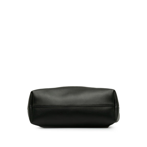 サンローラン サックショッピング トートバッグ ショルダーバッグ 394195 ブラック レザー レディース SAINT LAURENT 【中古】