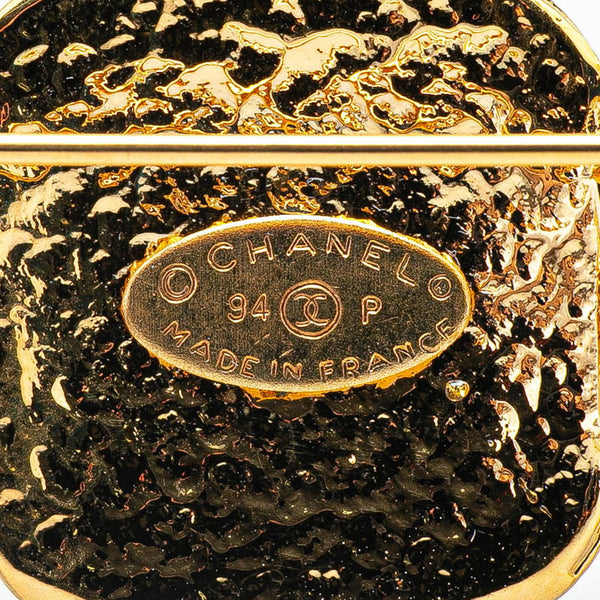 シャネル トリプル ココマーク ブローチ ゴールド メッキ レディース CHANEL 【中古】