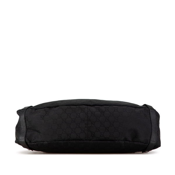 グッチ GGナイロン アビー ハンドバッグ 293578 ブラック ナイロン レザー レディース GUCCI 【中古】