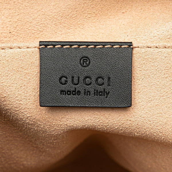 グッチ オフィディア ハンドバッグ ショルダーバッグ 2WAY 547551 ブラック スウェード パテントレザー レディース GUCCI 【中古】