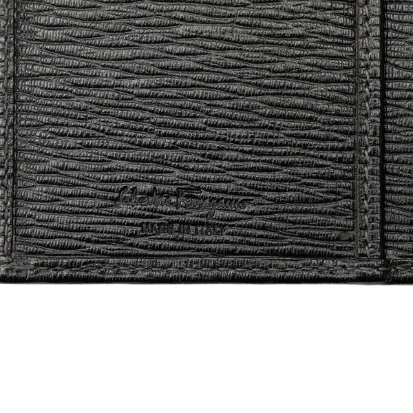 サルヴァトーレフェラガモ 二つ折り長財布 KY-66 7092 ブラック レザー レディース Salvatore Ferragamo 【中古】