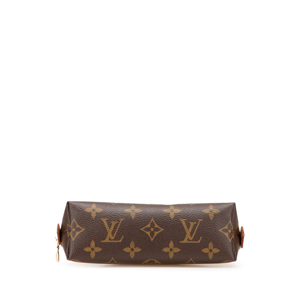 ルイ ヴィトン モノグラム ポシェット コスメティック ポーチ M47515 ブラウン PVC レザー レディース LOUIS VUITTON 【中古】