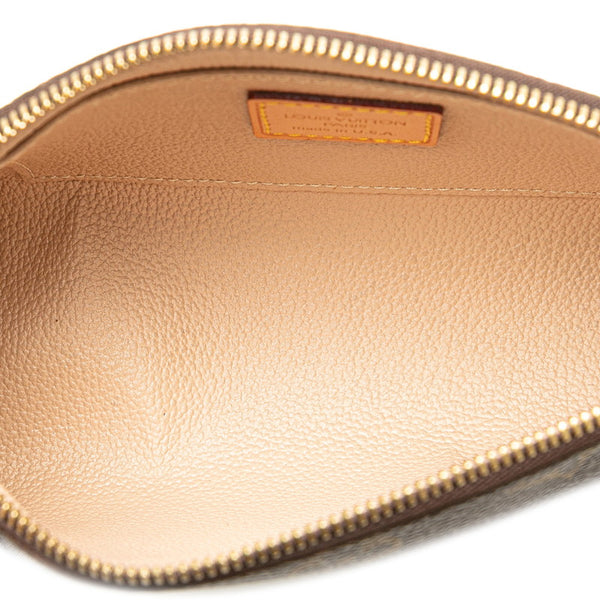 ルイ ヴィトン モノグラム ポシェット コスメティック ポーチ M47515 ブラウン PVC レザー レディース LOUIS VUITTON 【中古】