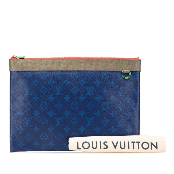 ルイ ヴィトン モノグラム パシフィック アポロ クラッチバッグ M63047 ブルー グレー マルチカラー PVC レザー メンズ LOUIS VUITTON 【中古】