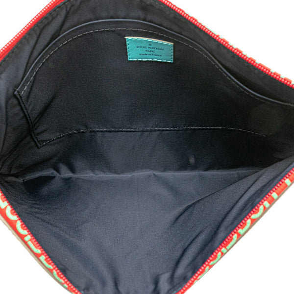 ルイ ヴィトン モノグラム パシフィック アポロ クラッチバッグ M63047 ブルー グレー マルチカラー PVC レザー メンズ LOUIS VUITTON 【中古】