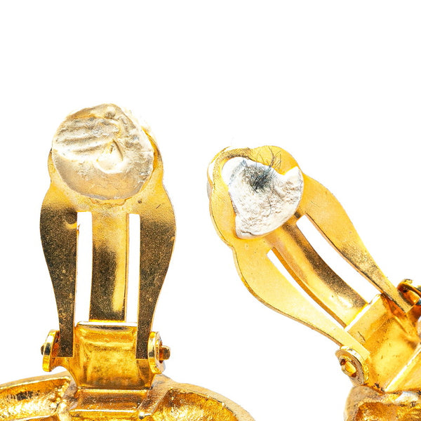 シャネル ココマーク ラウンド イヤリング ゴールド メッキ レディース CHANEL 【中古】