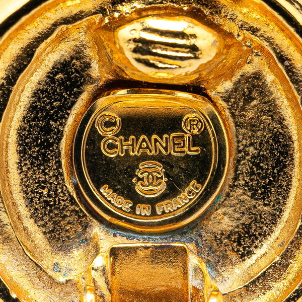 シャネル ココマーク ラウンド イヤリング ゴールド メッキ レディース CHANEL 【中古】