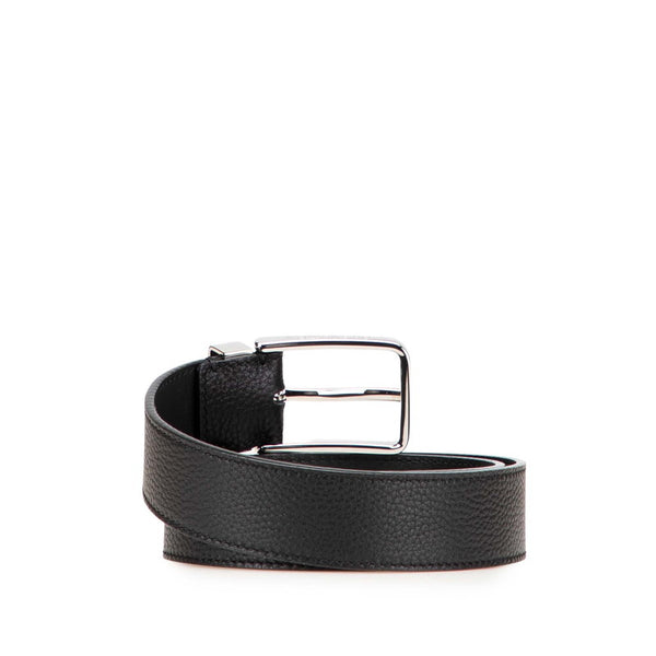 ルイ ヴィトン サンチュール ポンヌフ ベルト 80/32 M6066 ブラック シルバー レザー メタル メンズ LOUIS VUITTON 【中古】