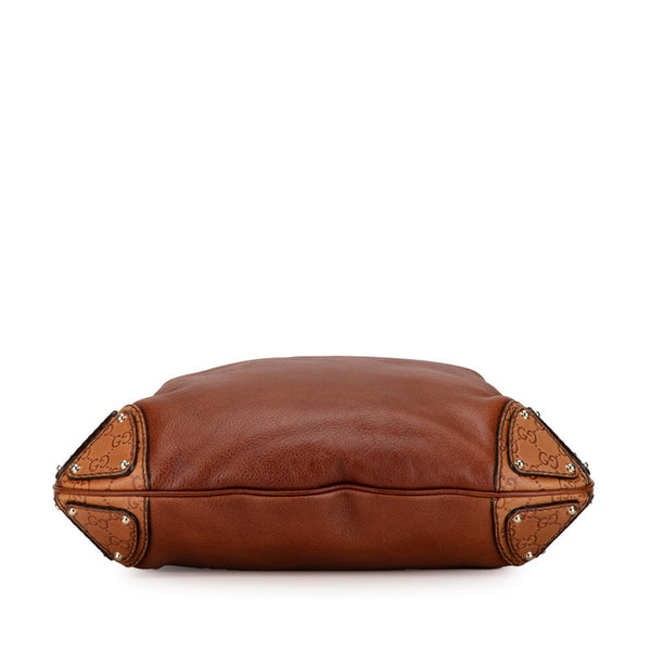 グッチ グッチシマ インディ フリンジ ハンドバッグ ショルダーバッグ 2WAY 185566 ブラウン レザー レディース GUCCI 【中古】