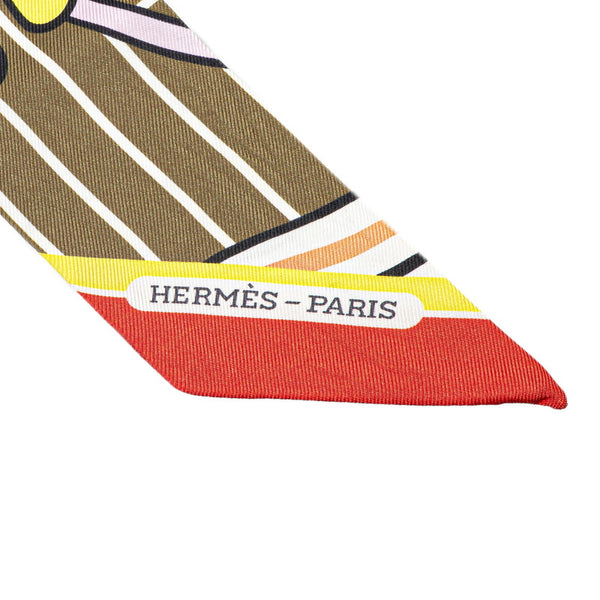 エルメス ツイリー QUADRIGE BAYADERE カドリージュ バヤデール スカーフ マルチカラー シルク レディース HERMES 【中古】