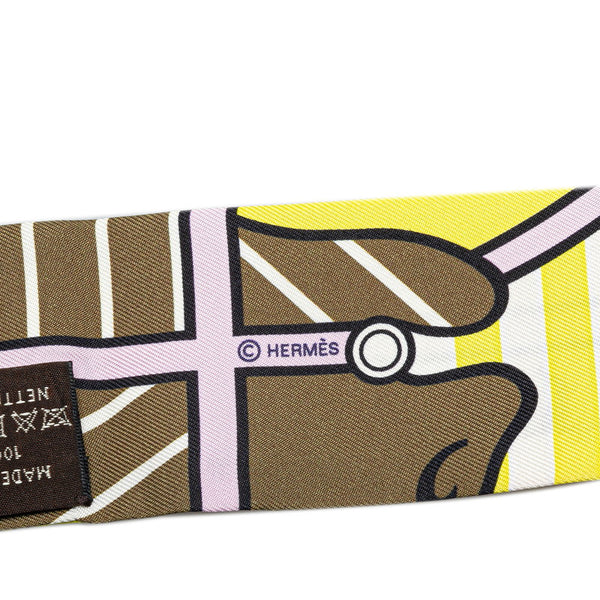 エルメス ツイリー QUADRIGE BAYADERE カドリージュ バヤデール スカーフ マルチカラー シルク レディース HERMES 【中古】